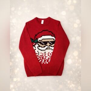 George Red Santa Crewneck Sweater Kids 10 years old